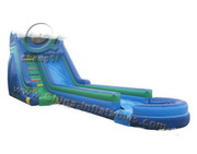 inflatable water pool slide